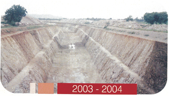 Forming embankment kakatiya main canal SRSP - stage II reach 308 – 309 & 309-310 Warangal District