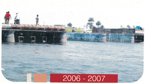 Construction of low level bridge on vemuloor vagu at hanmanthulagudem (Miryalguda)